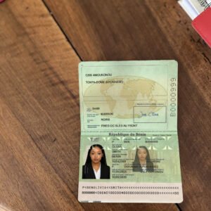 Benin Passport PSD Template High Quality - Fully Editable