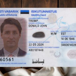 Estonia ID Card 2018 High Quality