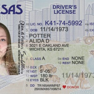 Kansas Driver License PSD Template 2026 - High Quality