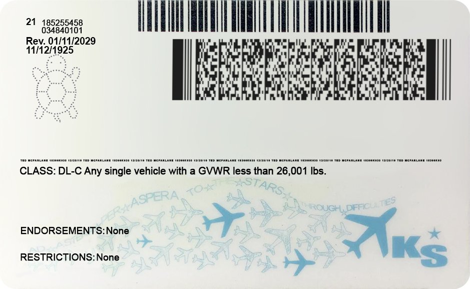 Kansas Driver License PSD Template 2026 - High Quality