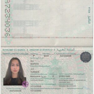 Morocco Passport PSD Template 2026 High Quality