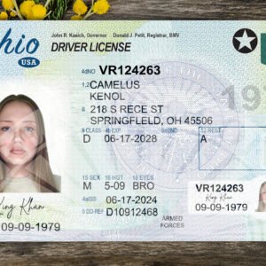 Ohio Driver's License PSD Template 2026 High Quality