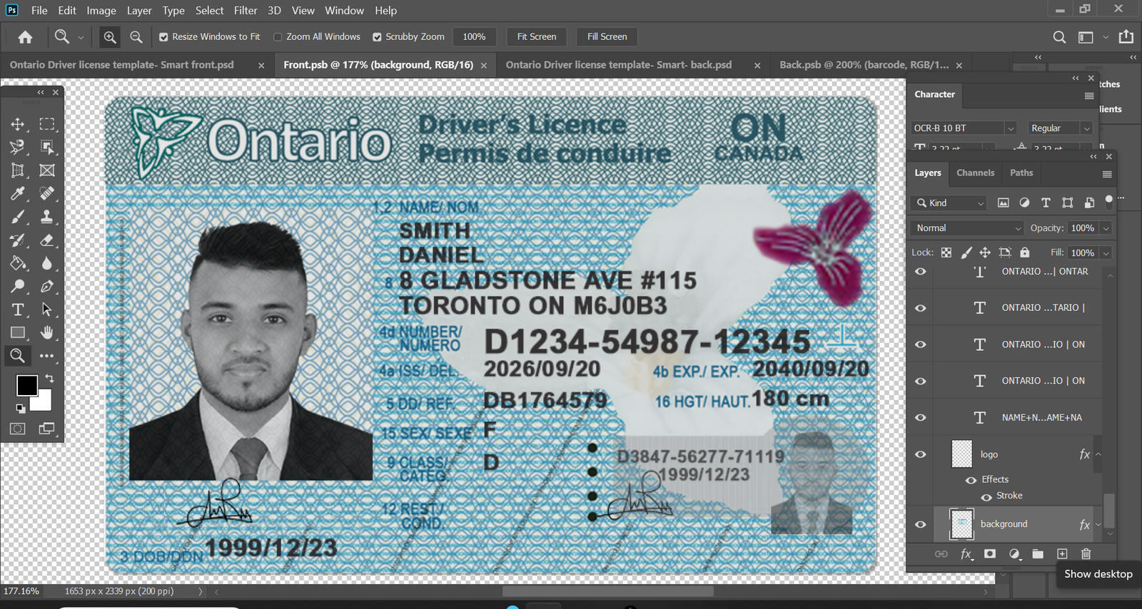 Ontario Driver’s License new version 2026 - High Quality