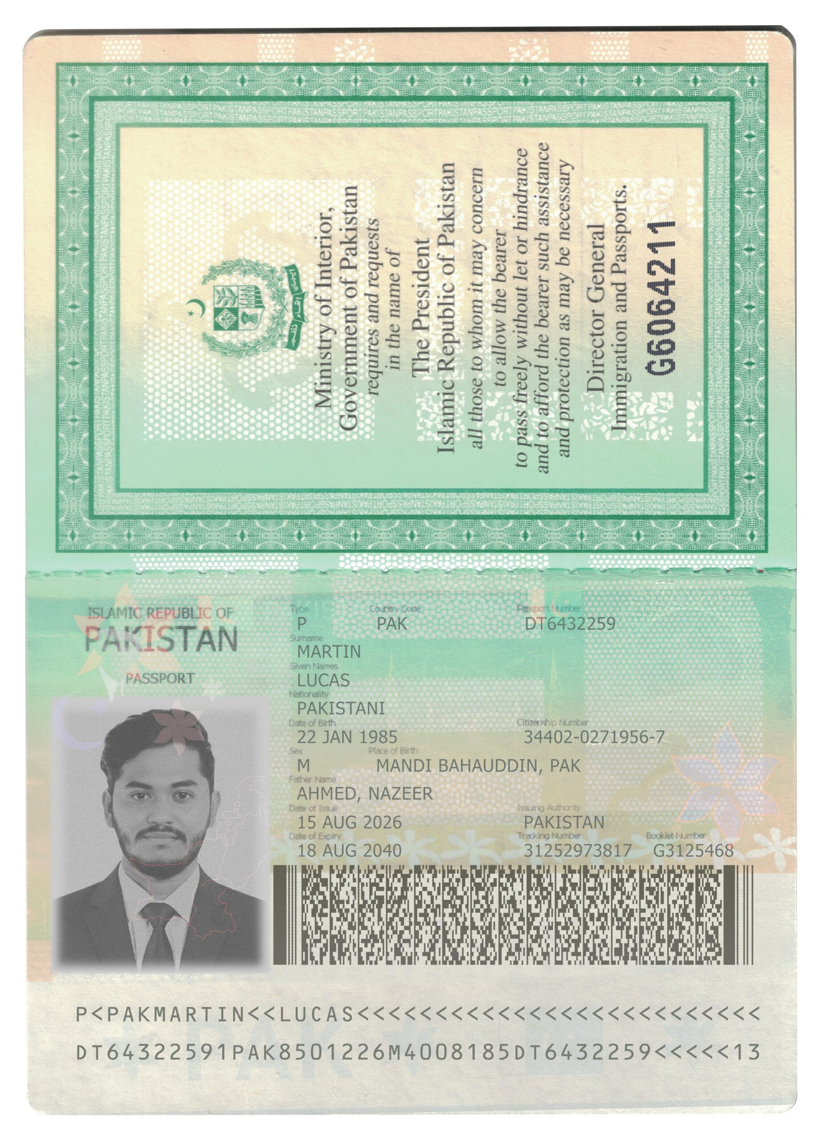 Pakistan Passport PSD Template – High Quality 2026