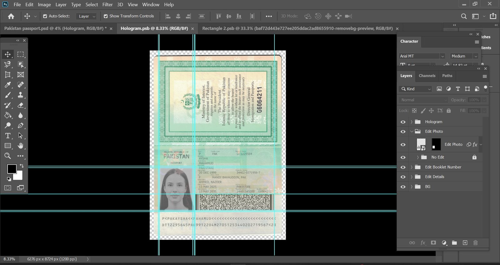 Pakistan Passport PSD Template – High Quality 2026 Preview