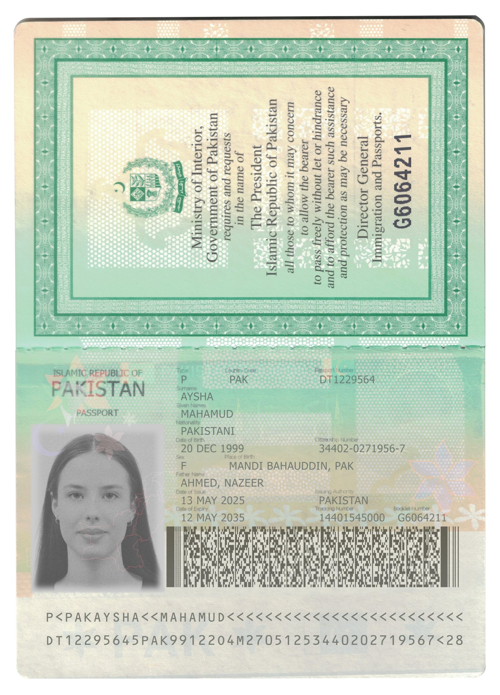 Pakistan Passport PSD Template – High Quality 2026