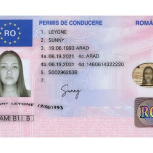 Romania Driver License PSD Template High Quality 2026