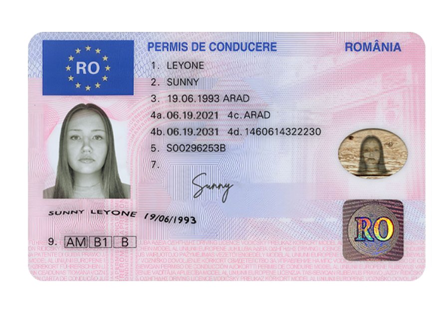 Romania Driver License PSD Template High Quality 2026
