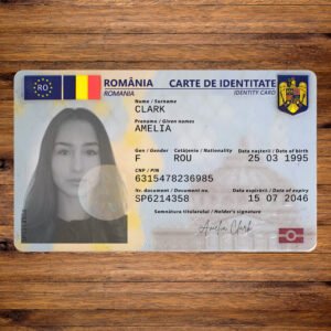 Romanian ID Card 2021 PSD Template High Quality