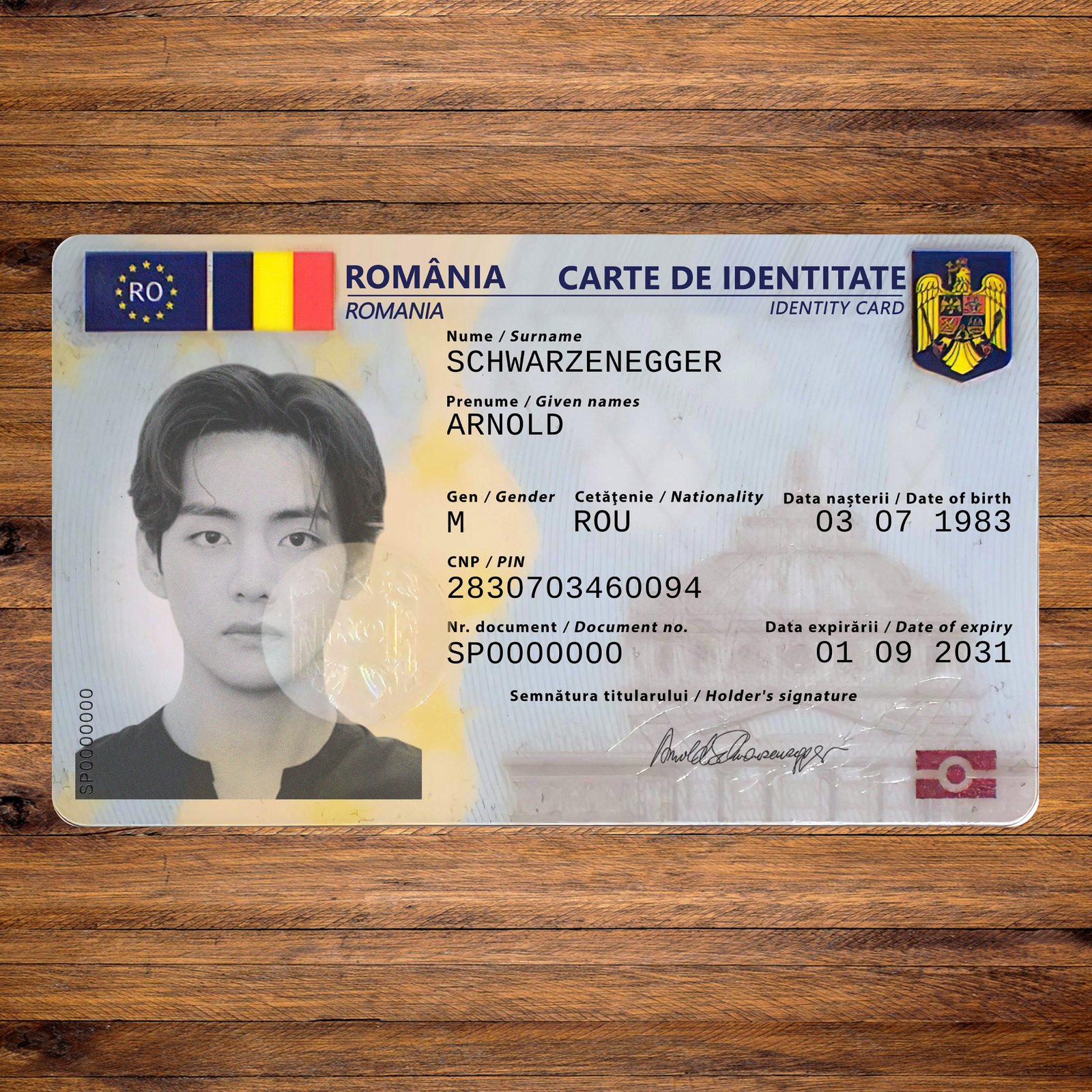 Romanian ID Card 2021 PSD Template High Quality