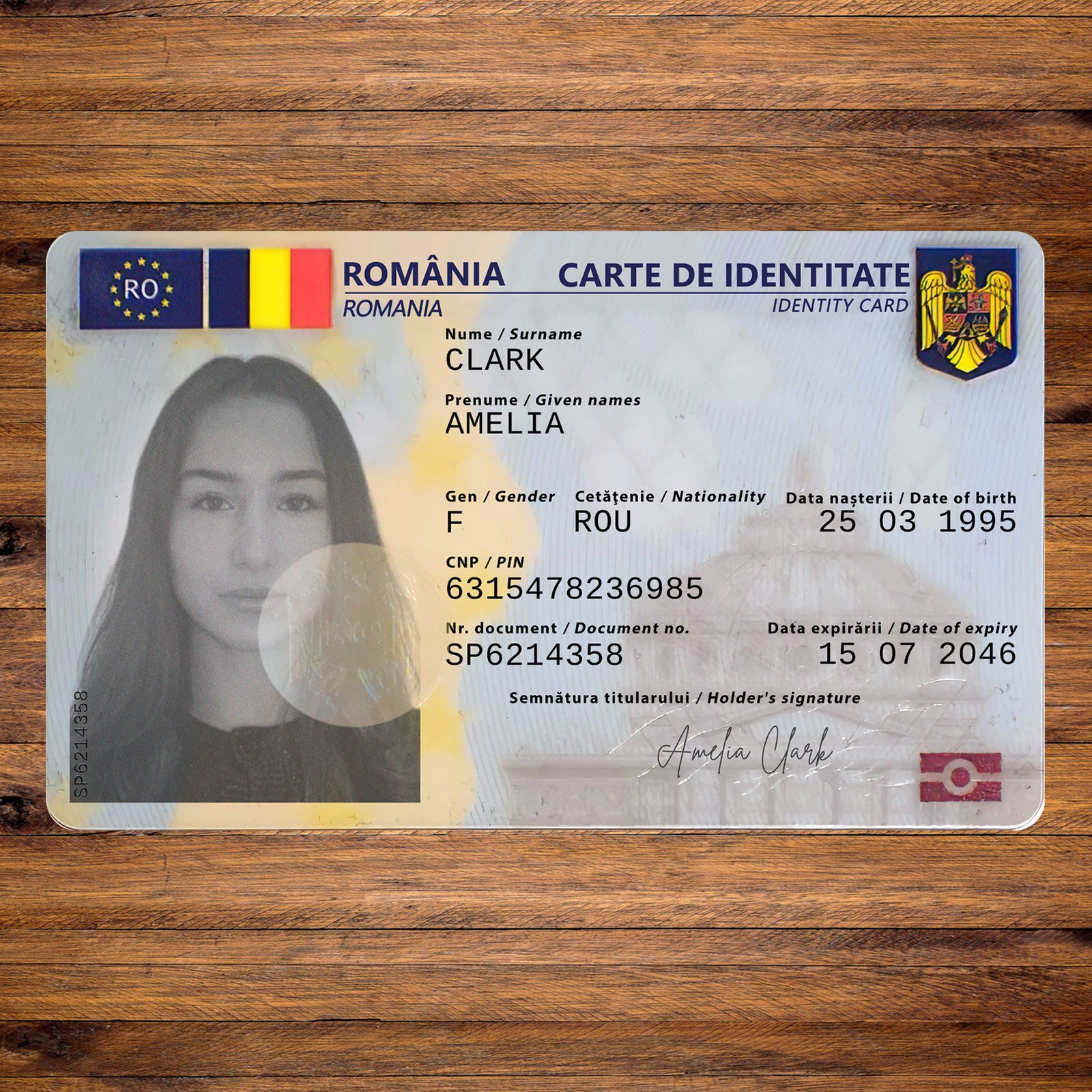 Romanian ID Card 2021 PSD Template High Quality