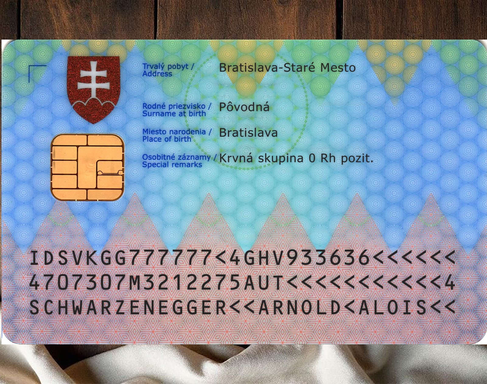 Slovakia ID Card PSD Template 2026 High Quality