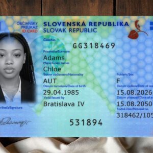 Slovakia ID Card PSD Template 2026 High Quality