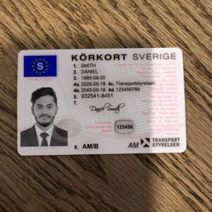 Sweden Driver License PSD Template Version 2 – High Quality