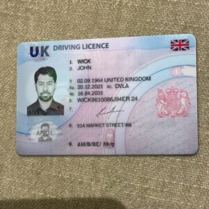 UK Driving License PSD Template 2026 High Quality