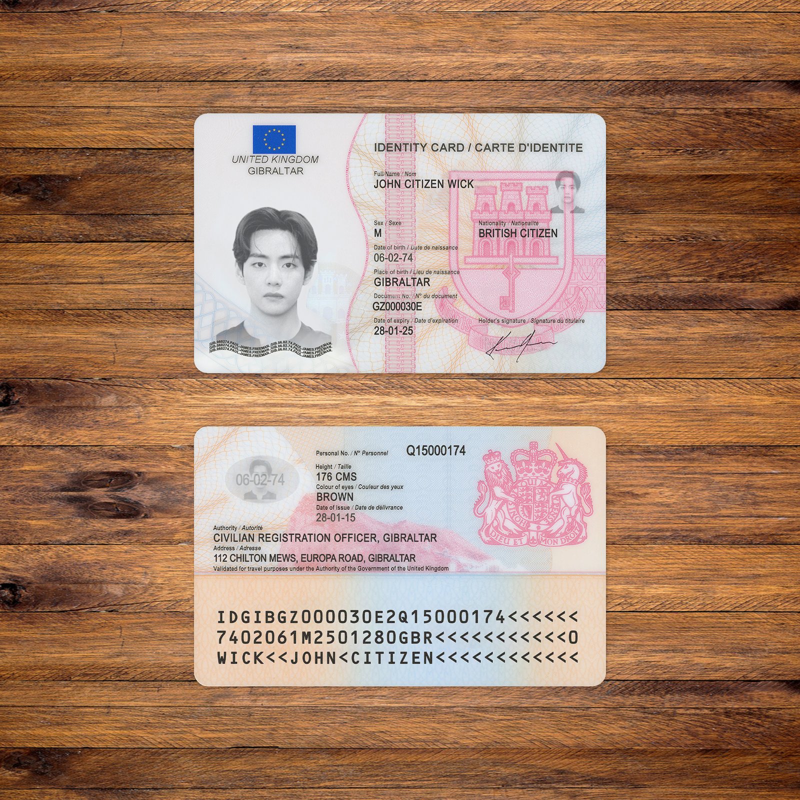 UK New ID Card PSD Template 2026 High Quality