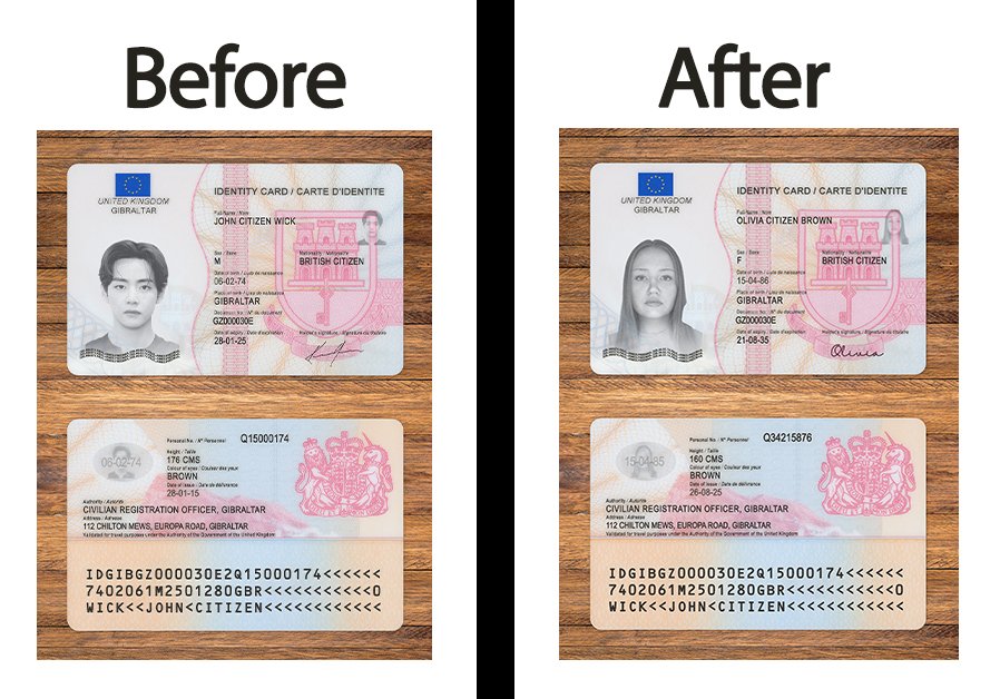 UK New ID Card PSD Template 2026 High Quality