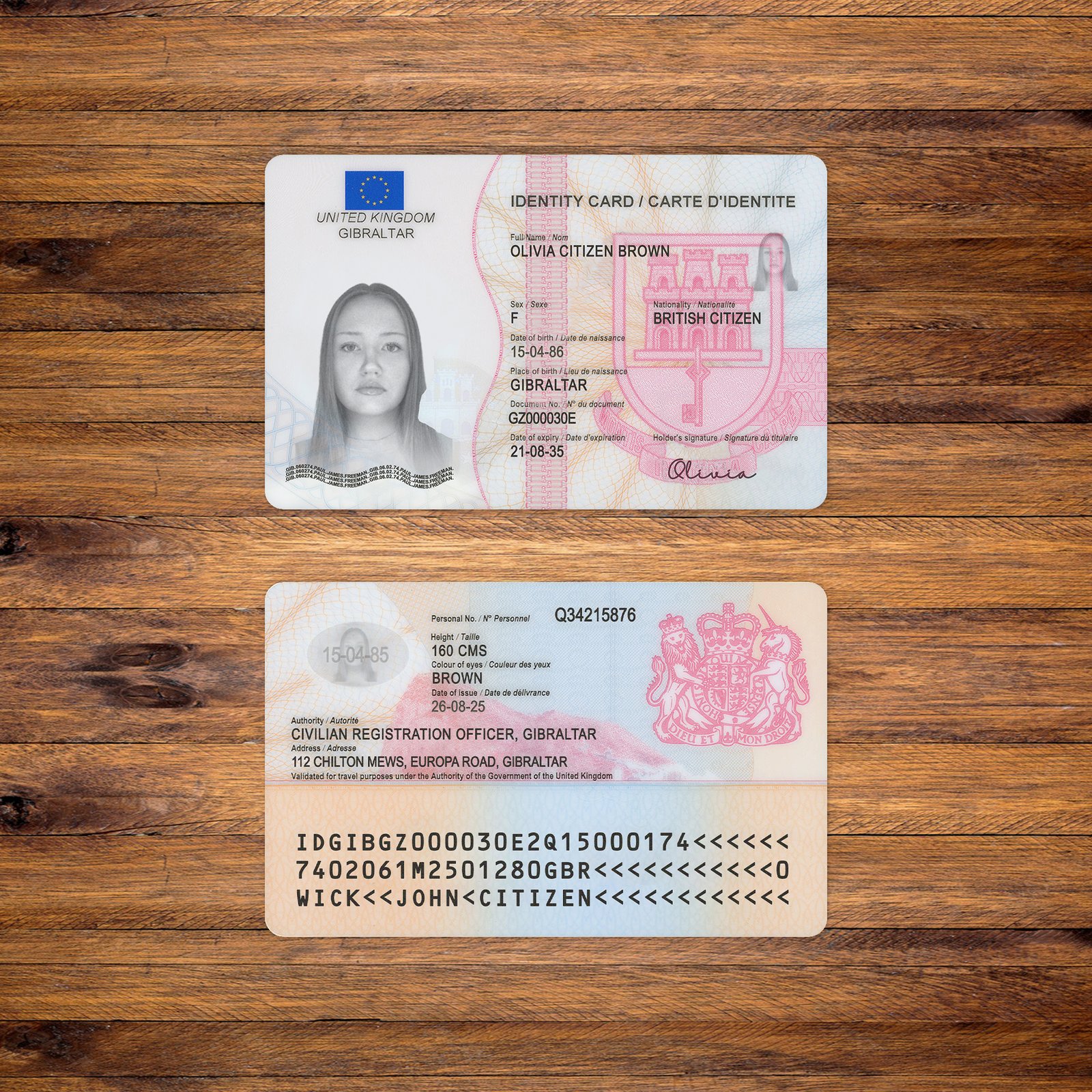 UK New ID Card PSD Template 2026 High Quality