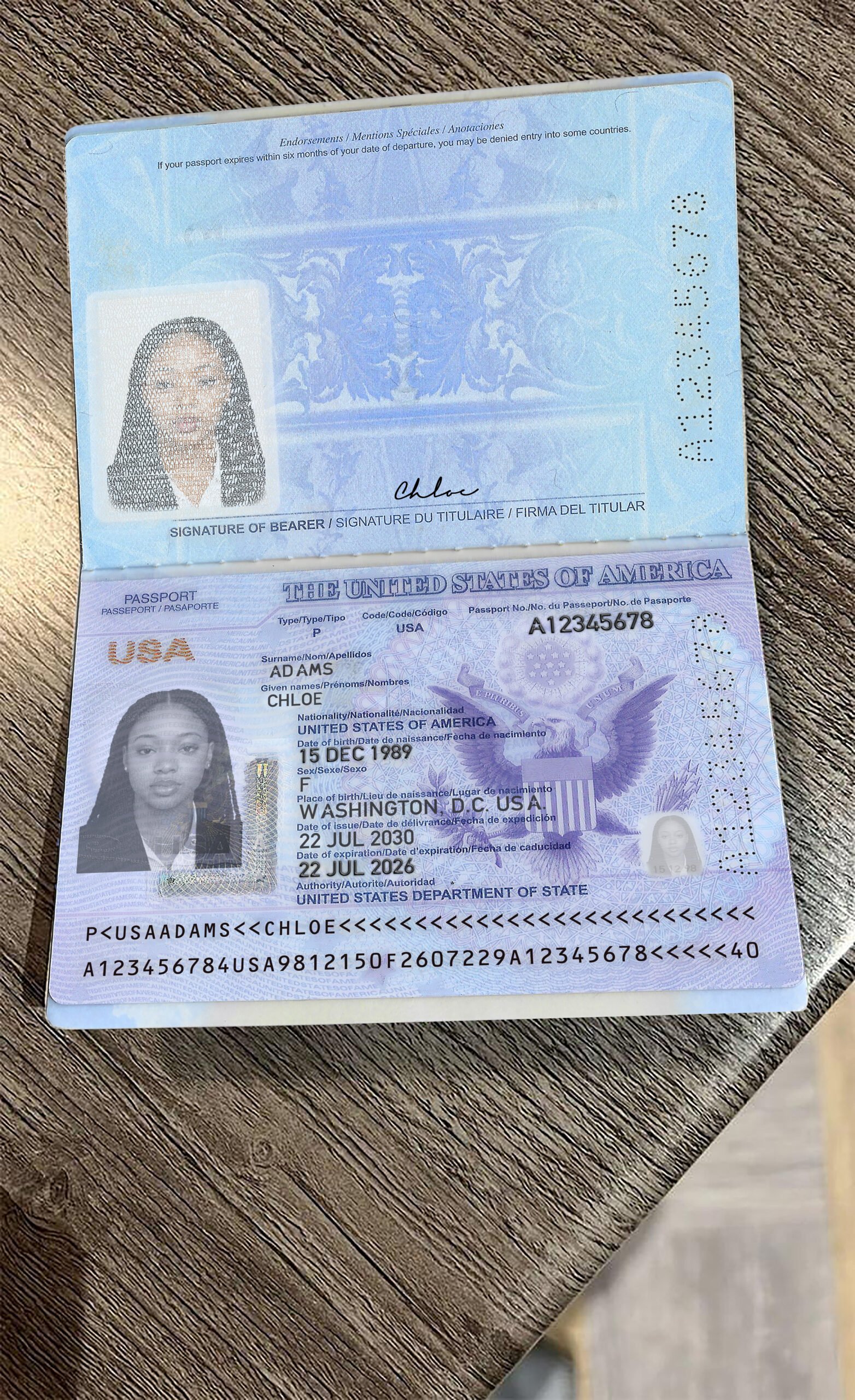 USA Passport New Template 2026 – High Quality & Fully Editable