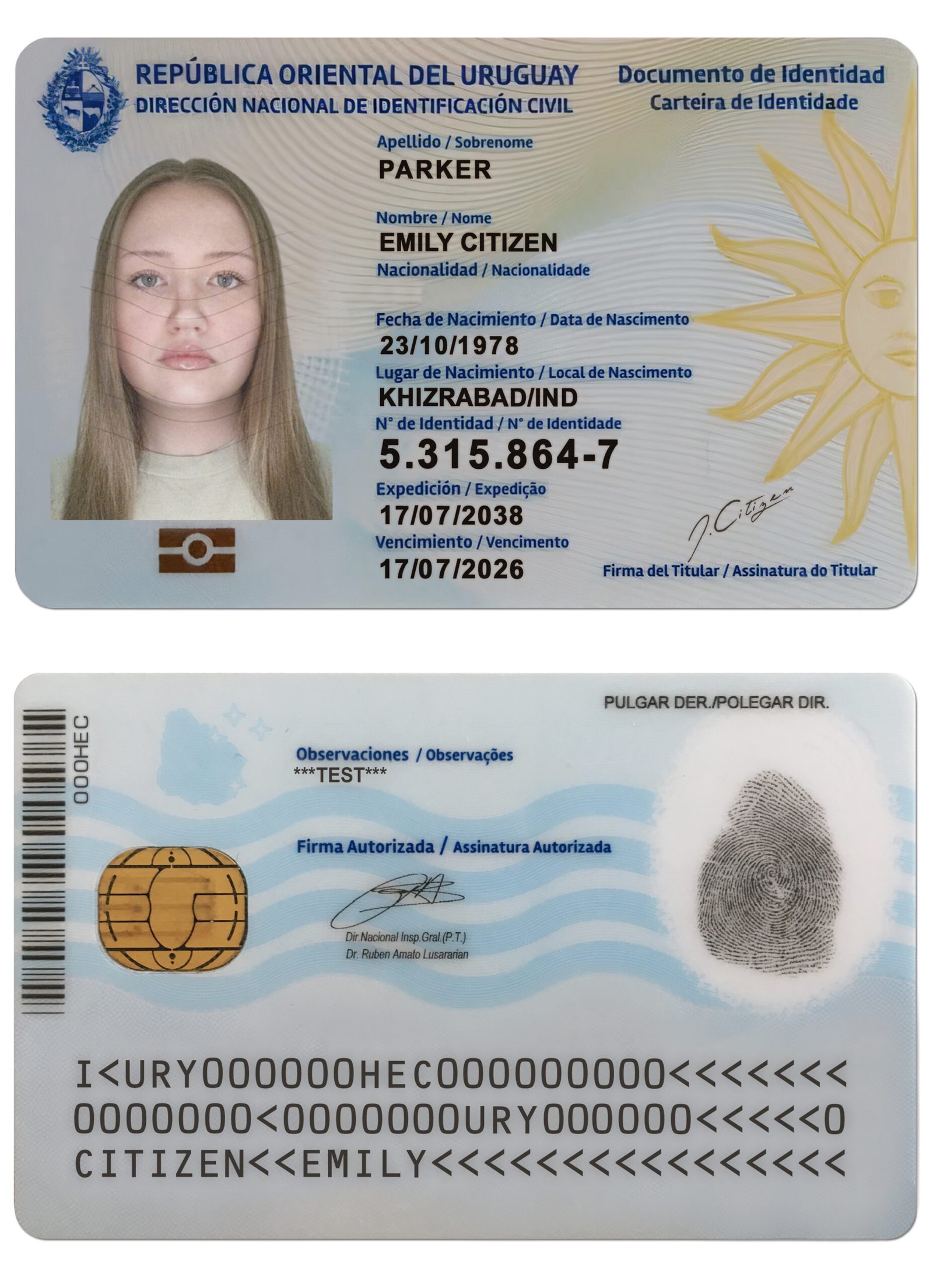 Uruguay ID 2026 – 100% Original & High Quality