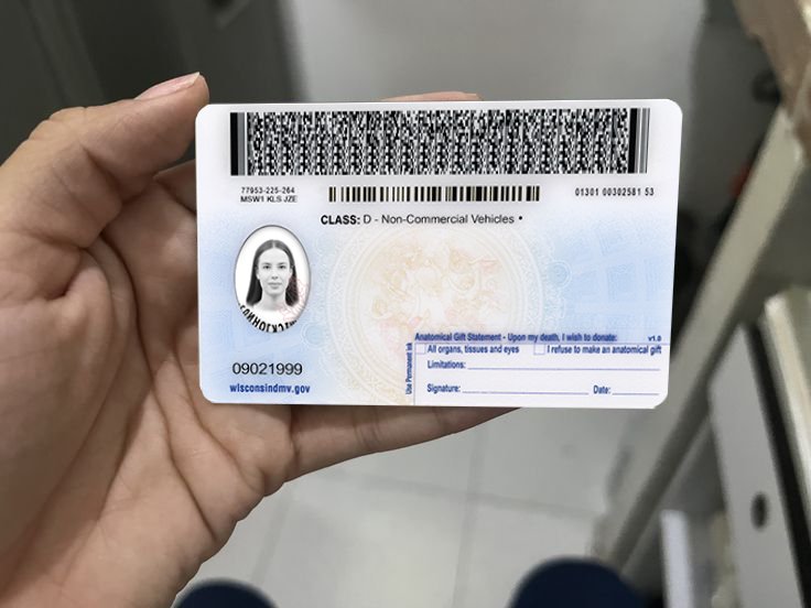 Wisconsin Driver License PSD Template High Quality - 2026