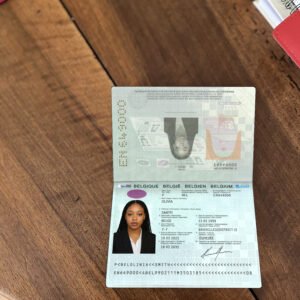 Belgium Passport PSD Template High Quality Version 2