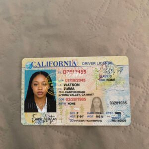 California Driver License OLD Version High Quality