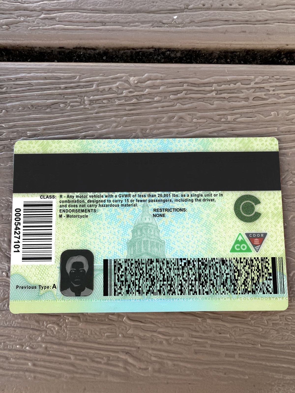 Colorado Driver License Template 2026 High Quality