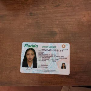 Florida Driver License Template 2026 High Quality