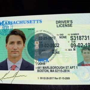 Massachusetts Driver License OLD Version High Quality