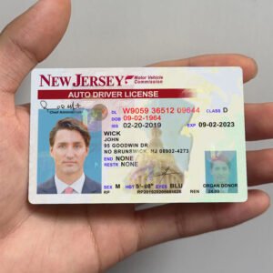 New Jersey Driver License Template 2026 High Quality