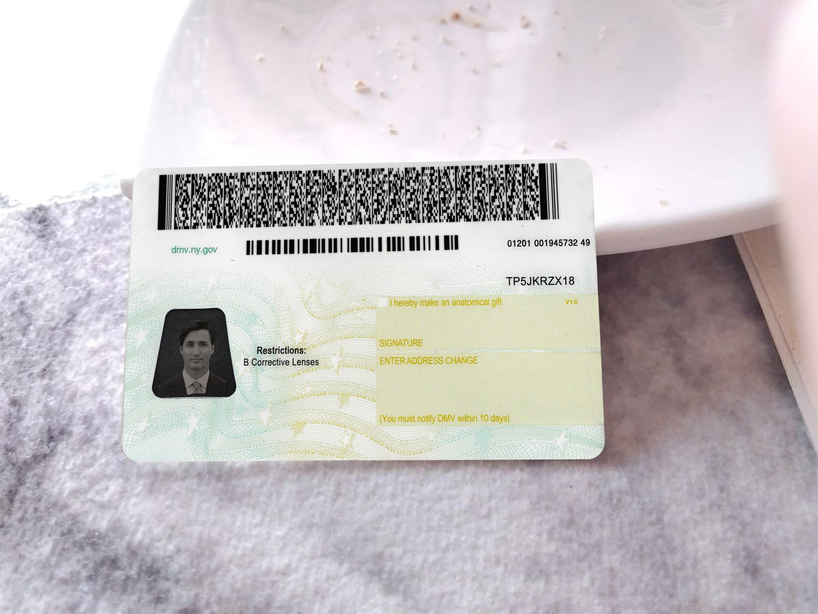 New York DL Template NEW 2026 High Quality