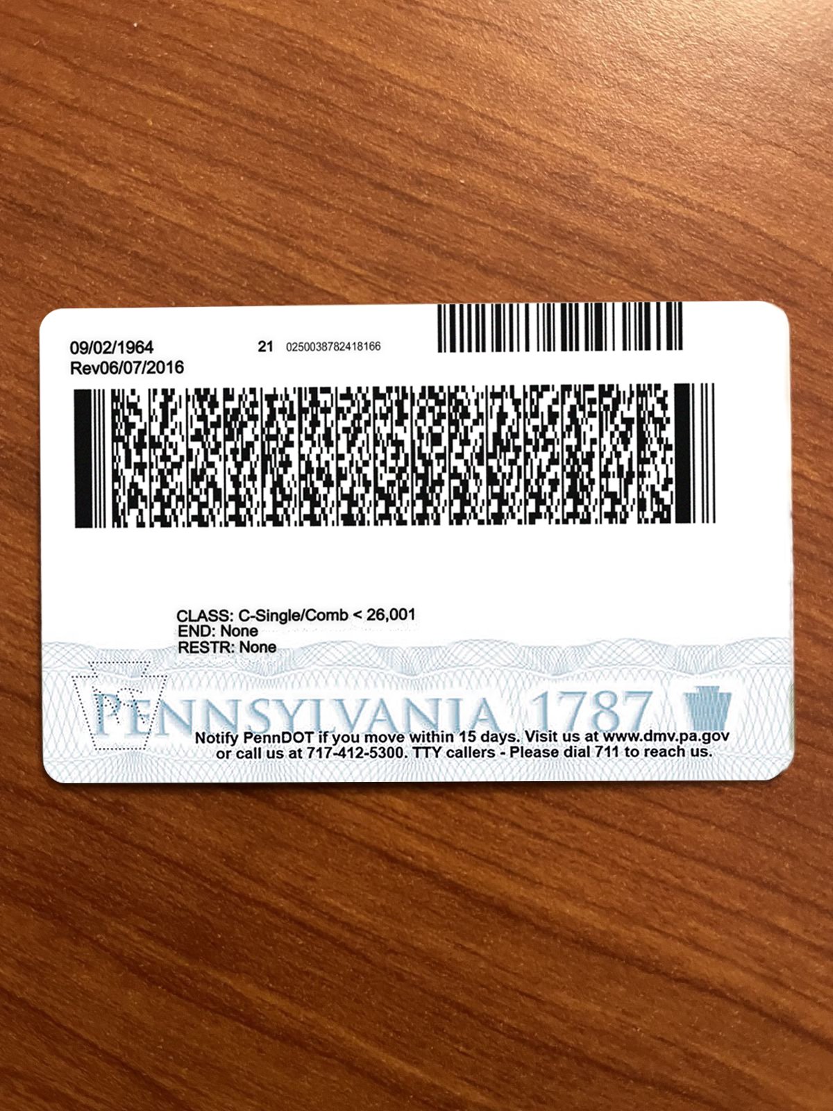 Pennsylvania DL Template 2026 High Quality