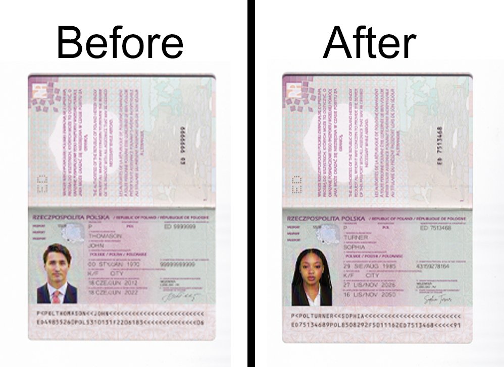 Poland Passport PSD Template High Quality Version 2