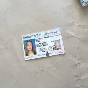 Washington Driver License Template 2026 High Quality