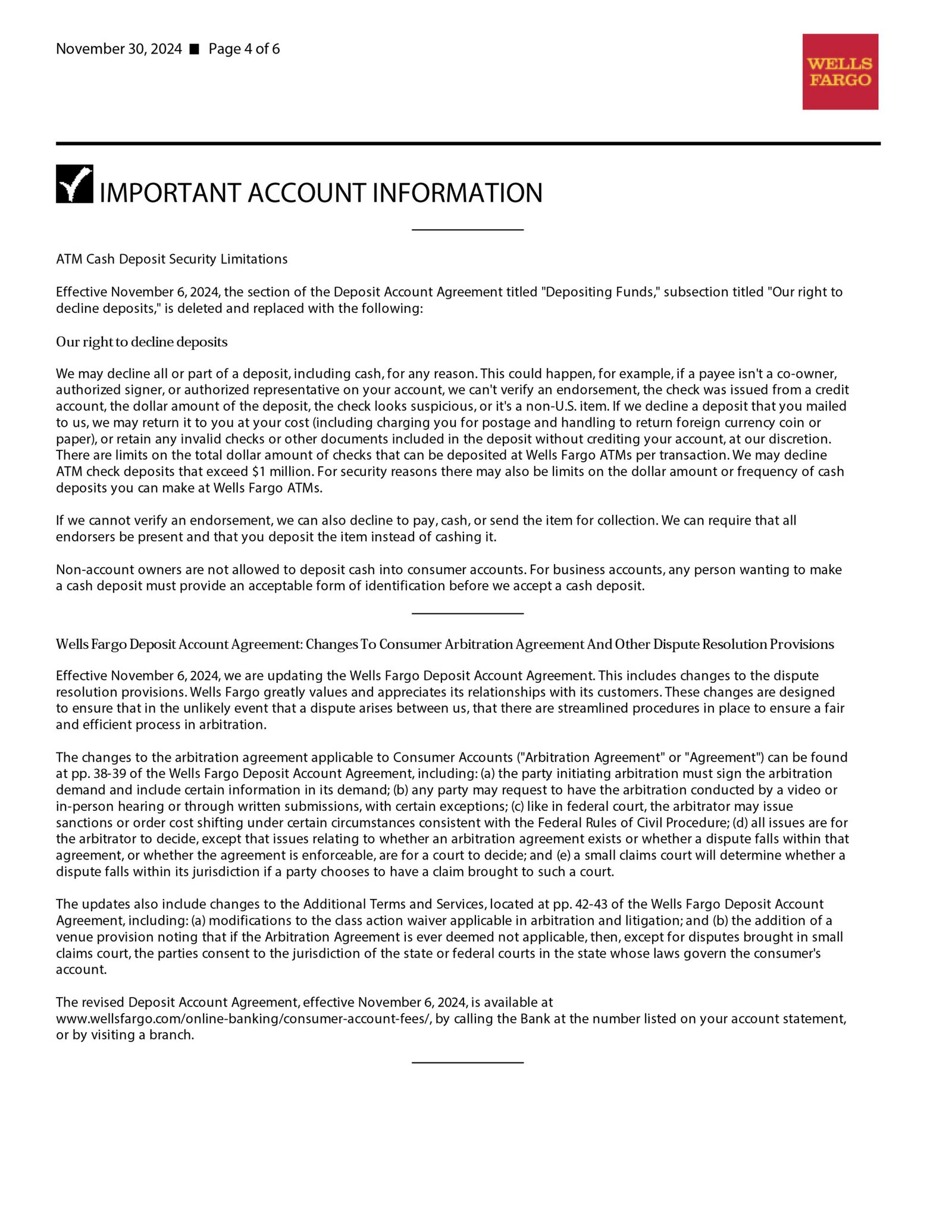 Wells Fargo Bank Statement PDF Download