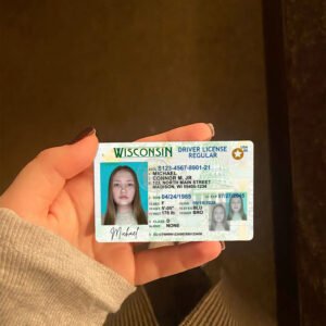 Wisconsin Driver License OLD Version High Quality