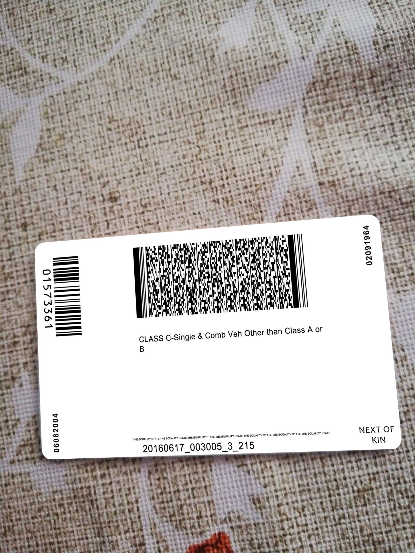 Wyoming Driver License OLD Version High Quality