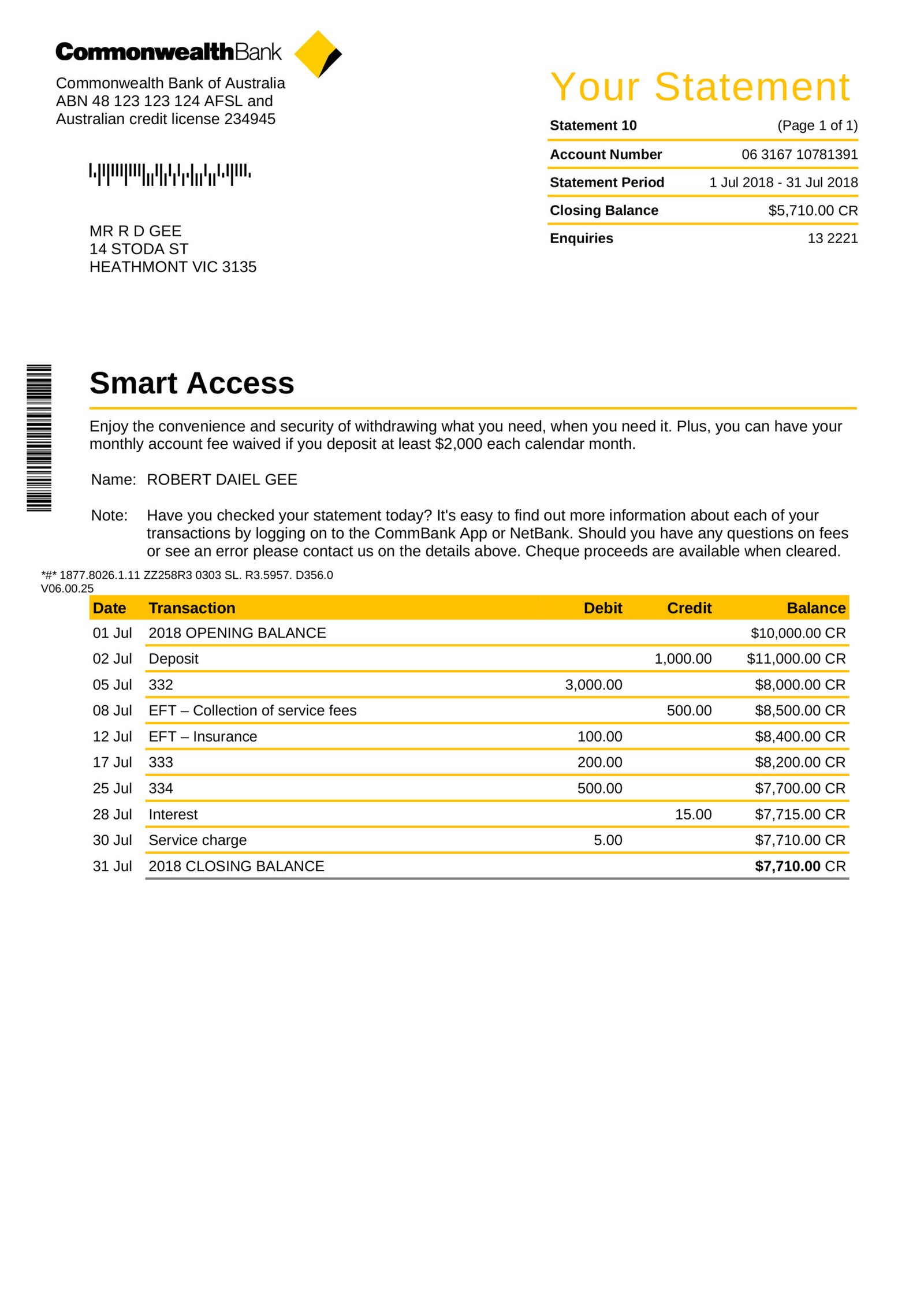 Commonwealth Bank of Australia PDF Download