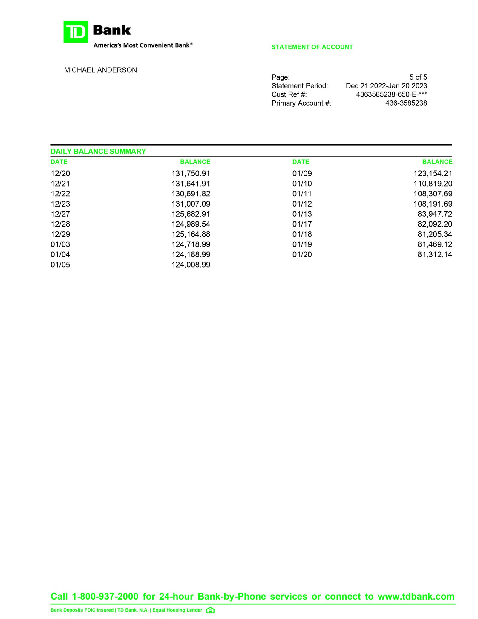 How to Download TD Bank Statement