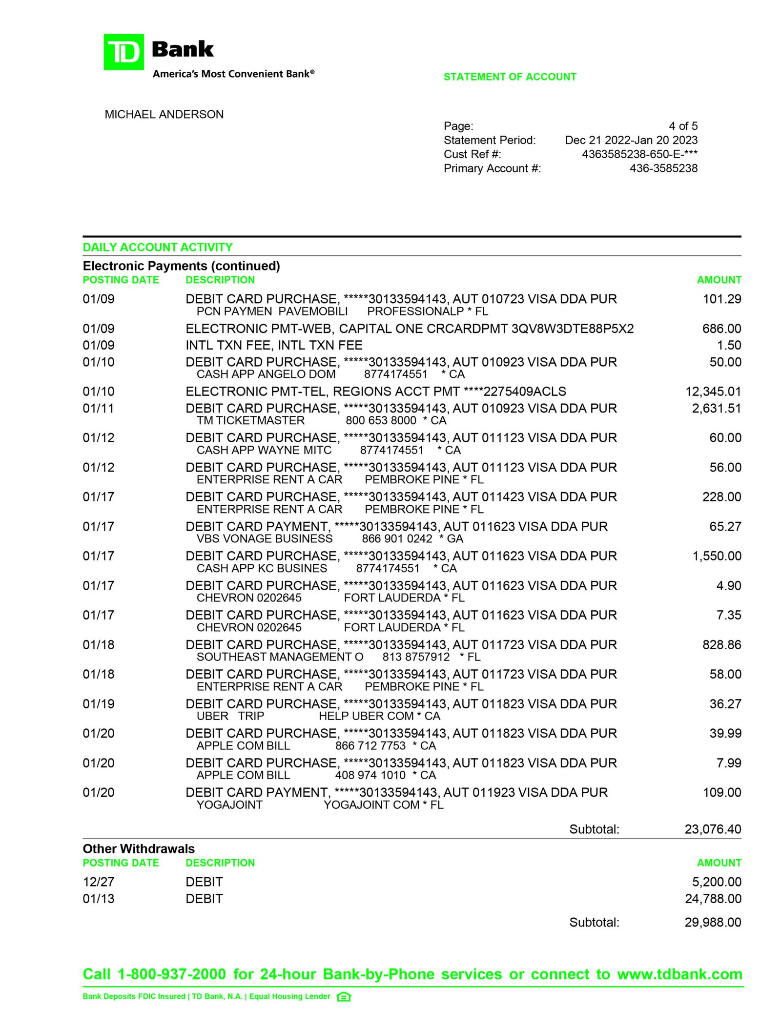 How to Download TD Bank Statement