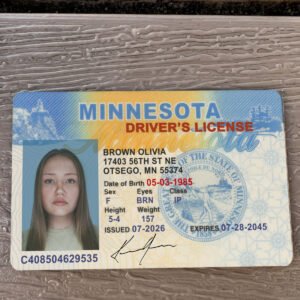 Minnesota Driver License OLD version High Quality